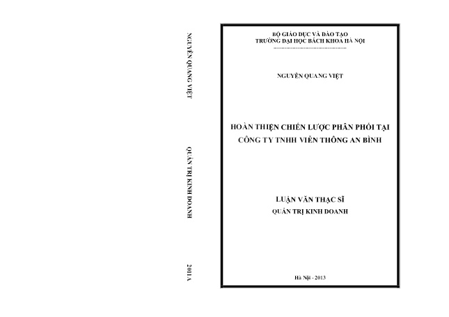 Luận văn Hoàn thiện chiến lược phân phối tại Công ty TNHH Viễn thông An Bình